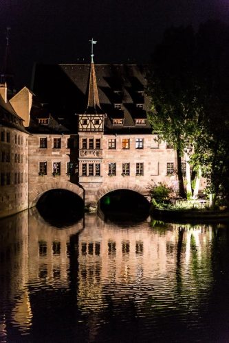 Nuremberg, Germany, June 2015.Nuremberg, a city in Bavaria, is distinguished by its medieval architecture, including the fortifications and stone towers of its Altstadt (Old Town).
