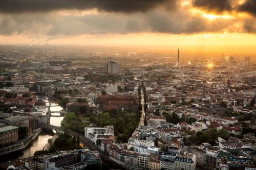 Berlin, June 2015. is the capital of Germany, and one of the 16 states of Germany. With a population of 3.5 million people, Berlin is Germany's largest city. It is the second most populous city  and the seventh most populous urban area in the European Union