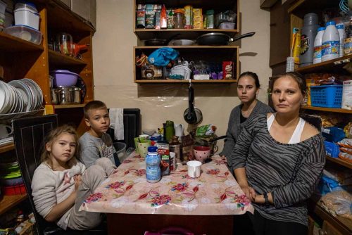 Ukraina, September 2022 Stryi in the Lviv region, find protection for several refugees from the east of the country where war with Russia is raging.