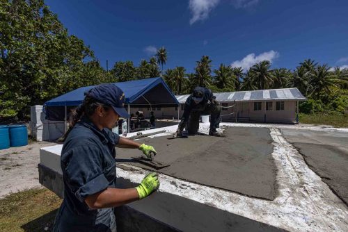 Ebadon island , Marshalls islands. July 2023, images of the tiny island of Ebadon where a community of 80 people live. Located 75 nautical miles from the capital Ebeye.