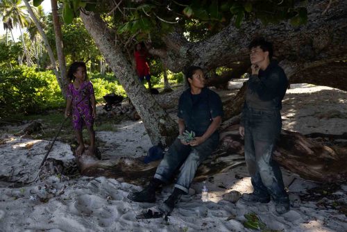 Ebadon island , Marshalls islands. July 2023, images of the tiny island of Ebadon where a community of 80 people live. Located 75 nautical miles from the capital Ebeye.