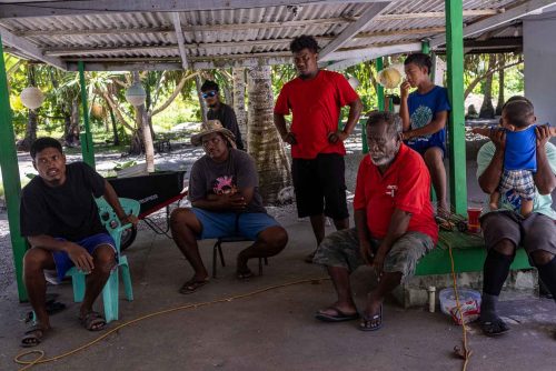 Ebadon island , Marshalls islands. July 2023, images of the tiny island of Ebadon where a community of 80 people live. Located 75 nautical miles from the capital Ebeye.