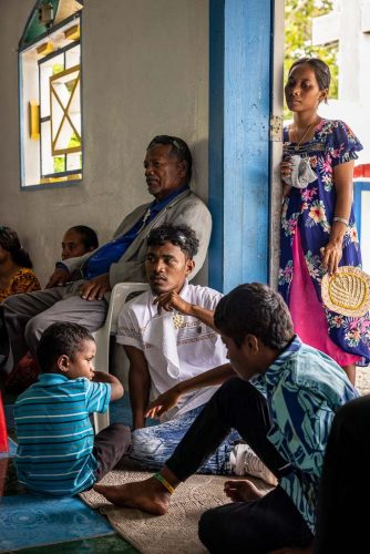 Ebadon island , Marshalls islands. July 2023, images of the tiny island of Ebadon where a community of 80 people live. Located 75 nautical miles from the capital Ebeye.