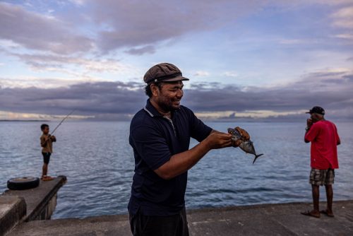 Ebeye, Marshalls Islands, July 2023 The main income for Ebeye residents is from the relatively small number of people employed on the Kwajalein military base. The money earned supports the population of around 15,000 on 80 acres (32 hectacres) of land. Over 50% of the population is estimated to be under the age of 18, and Ebeye is one of the most densely populated places in the world.