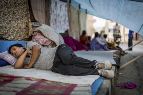 Kathmandu, Nepal, 13 may 2015. El dia despues del terremoto.