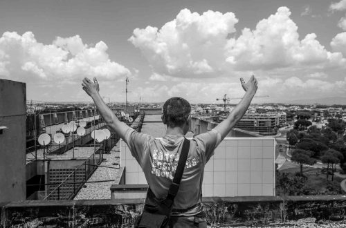 Rome, Italy, 2013.Daniela who lives in a building occupied by 1,500 families of squatters.