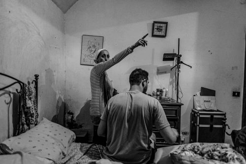 Rome, Italy,Jun 2013.A Tunisian family about to loose thier house becouse they cannot pay the rent anymore.