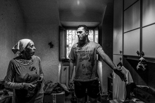 Rome, Italy,Jun 2013.A Tunisian family about to loose thier house becouse they cannot pay the rent anymore.
