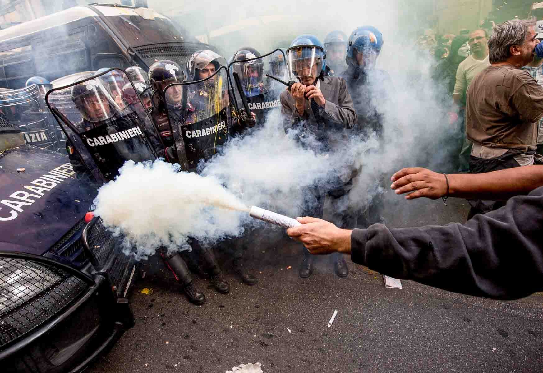 Rome rises, years of protests